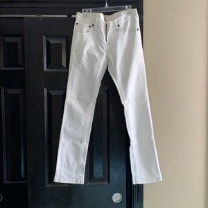 Free People white jeans